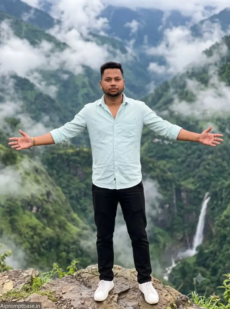 Mountain Photo Editing Prompt