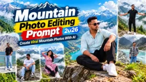 Mountain Photo Editing Prompt