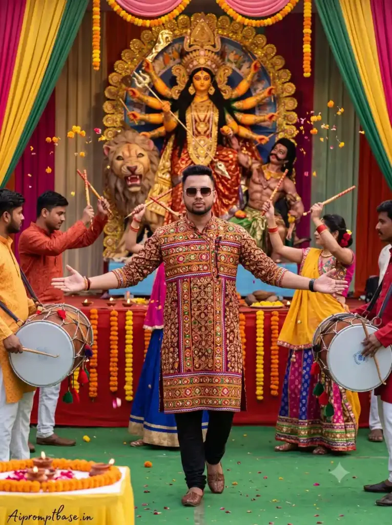 Navratri Garba AI Photo Editing Prompt