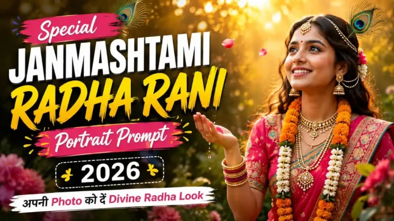 Special Janmashtami Radha Rani Portrait Prompt