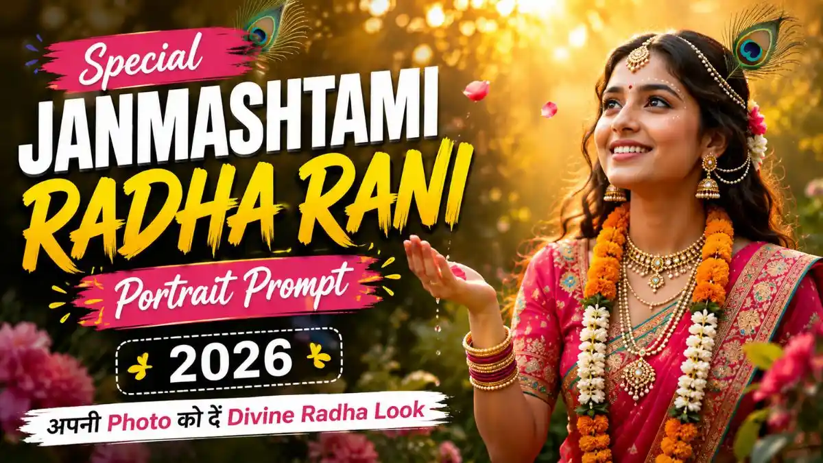 Special Janmashtami Radha Rani Portrait Prompt