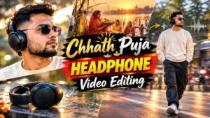 Trending Chhath Puja Headphone Video Editing Prompt