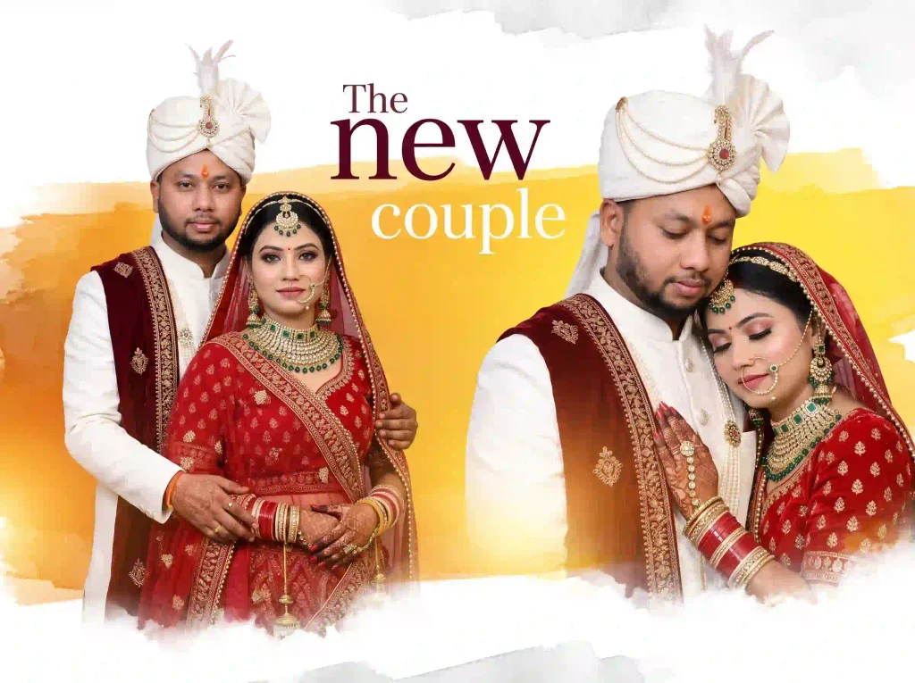 Trending Wedding Album Design AI Prompt