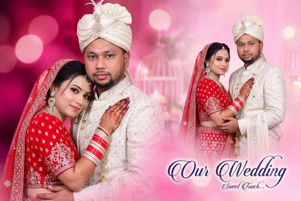 Trending Wedding Album Design AI Prompt