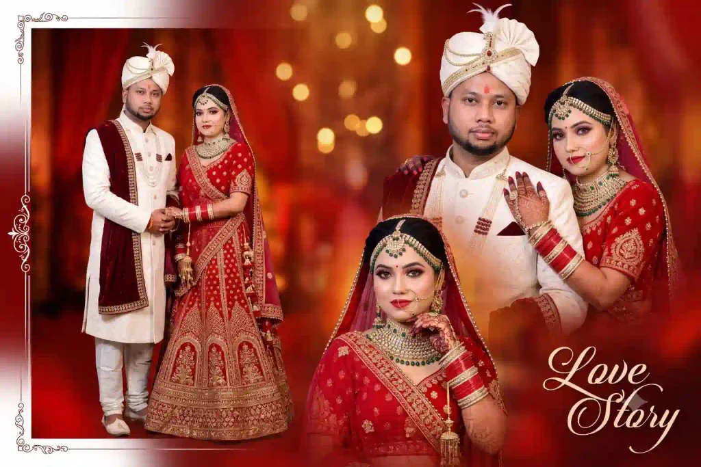Trending Wedding Album Design AI Prompt