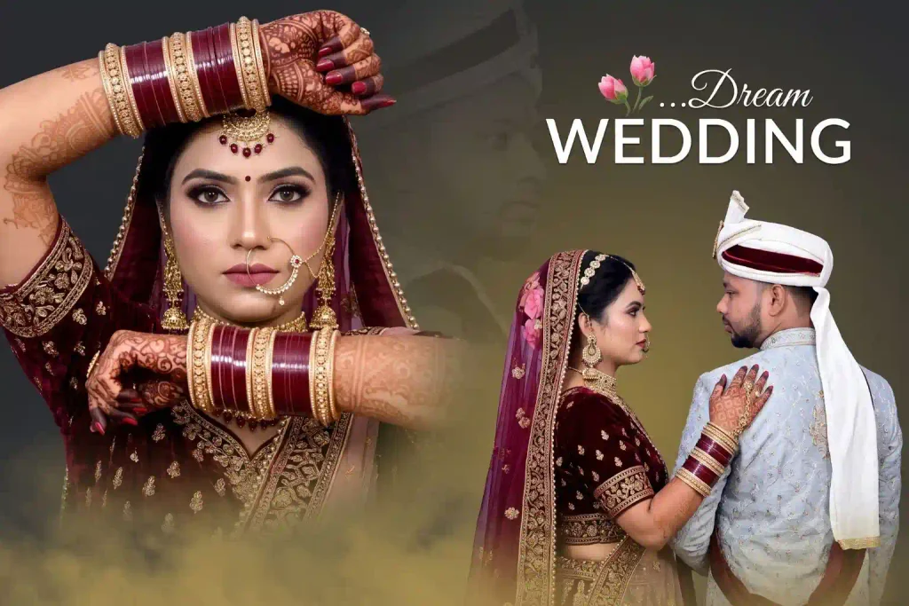 Trending Wedding Album Design AI Prompt