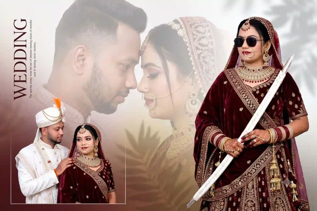 Trending Wedding Album Design AI Prompt