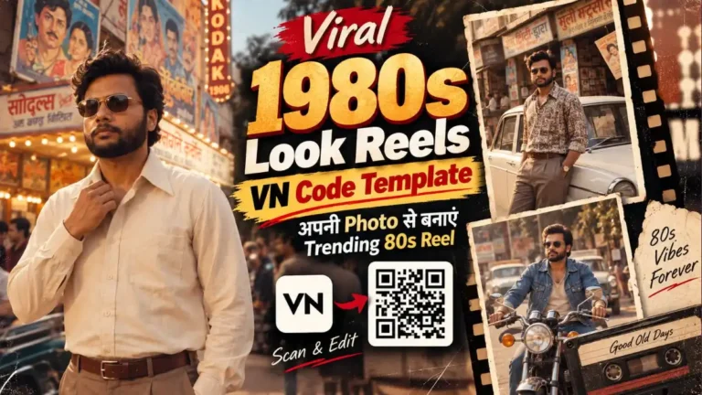Viral 1980s Look Reels VN Code Template