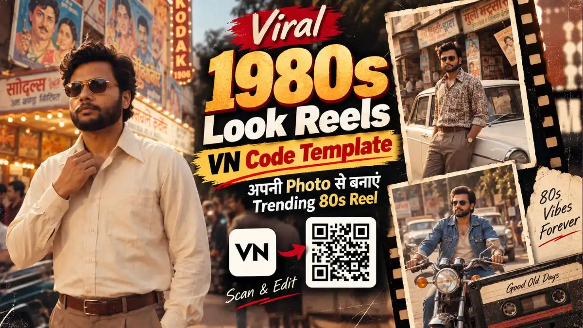Viral 1980s Look Reels VN Code Template