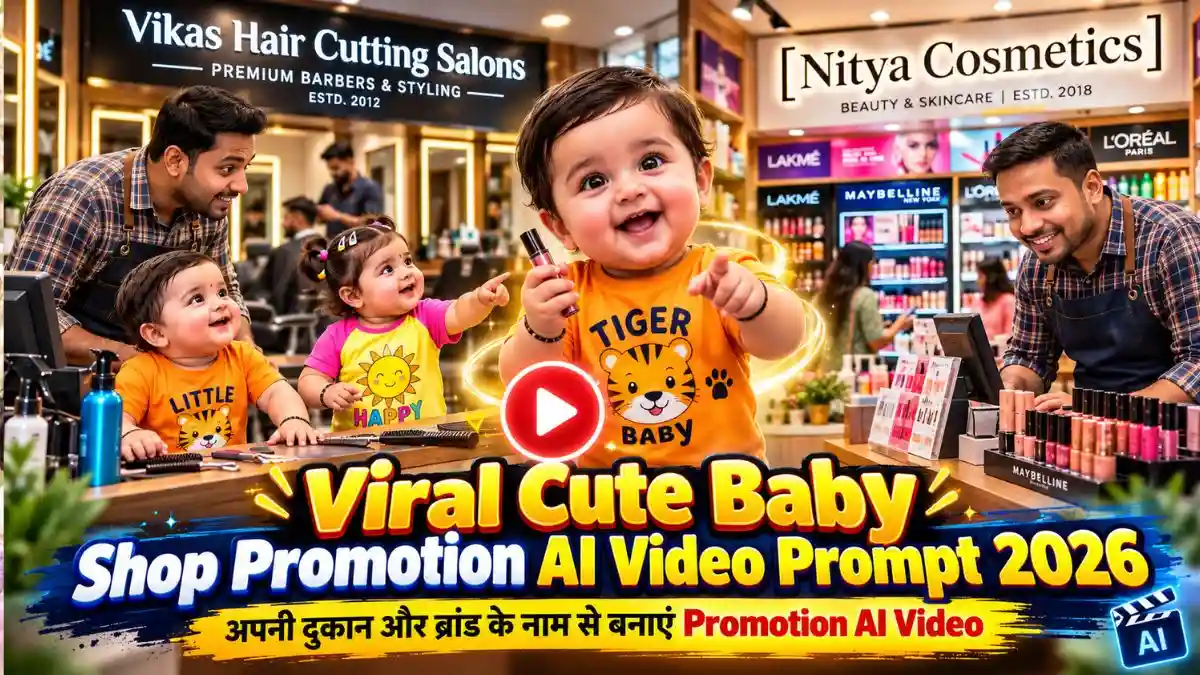 Cute Baby Shop Promotion AI Video Prompt