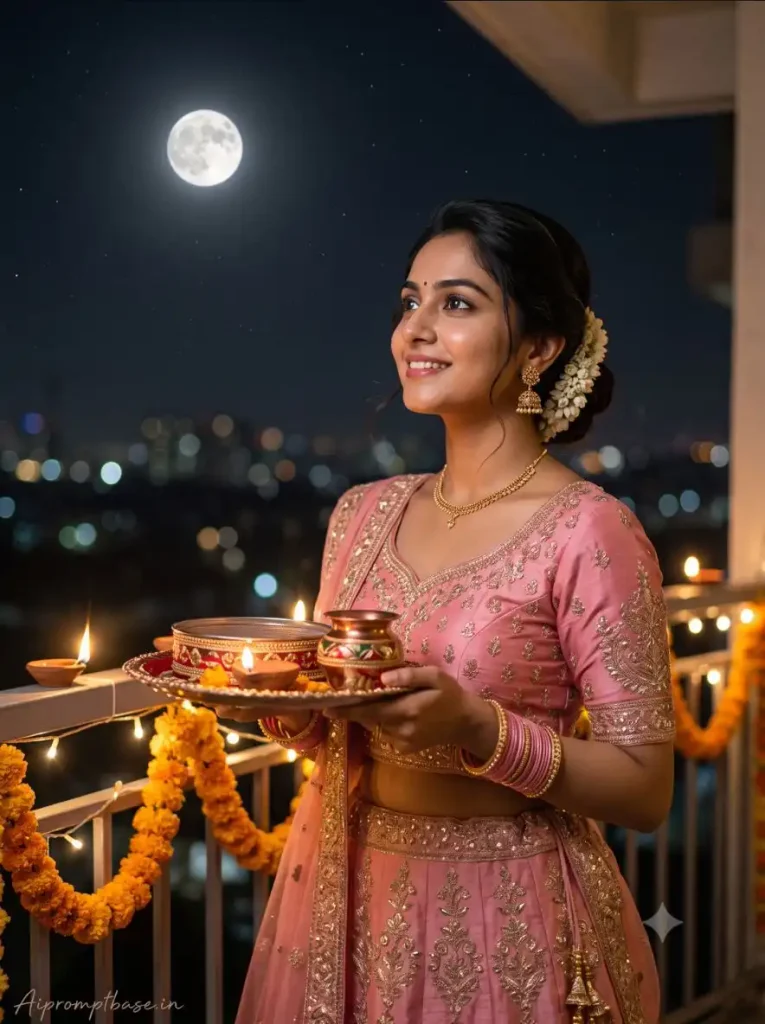 Karwa Chauth AI Photo Editing Prompt 2026