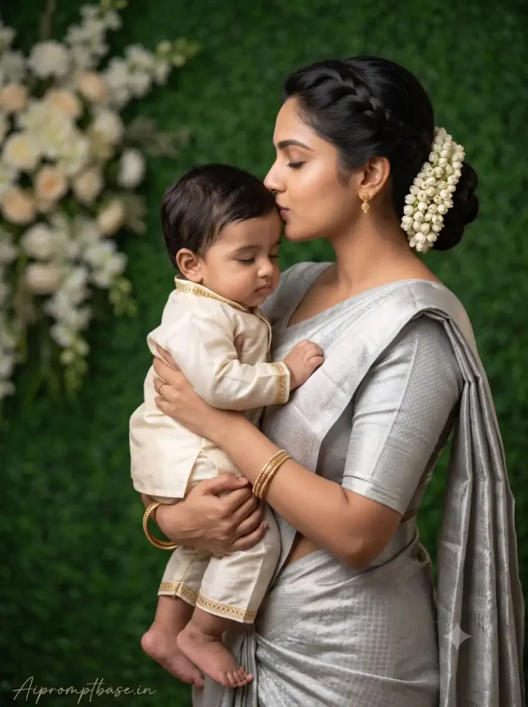 Mother and Baby AI Photo Editing Prompt