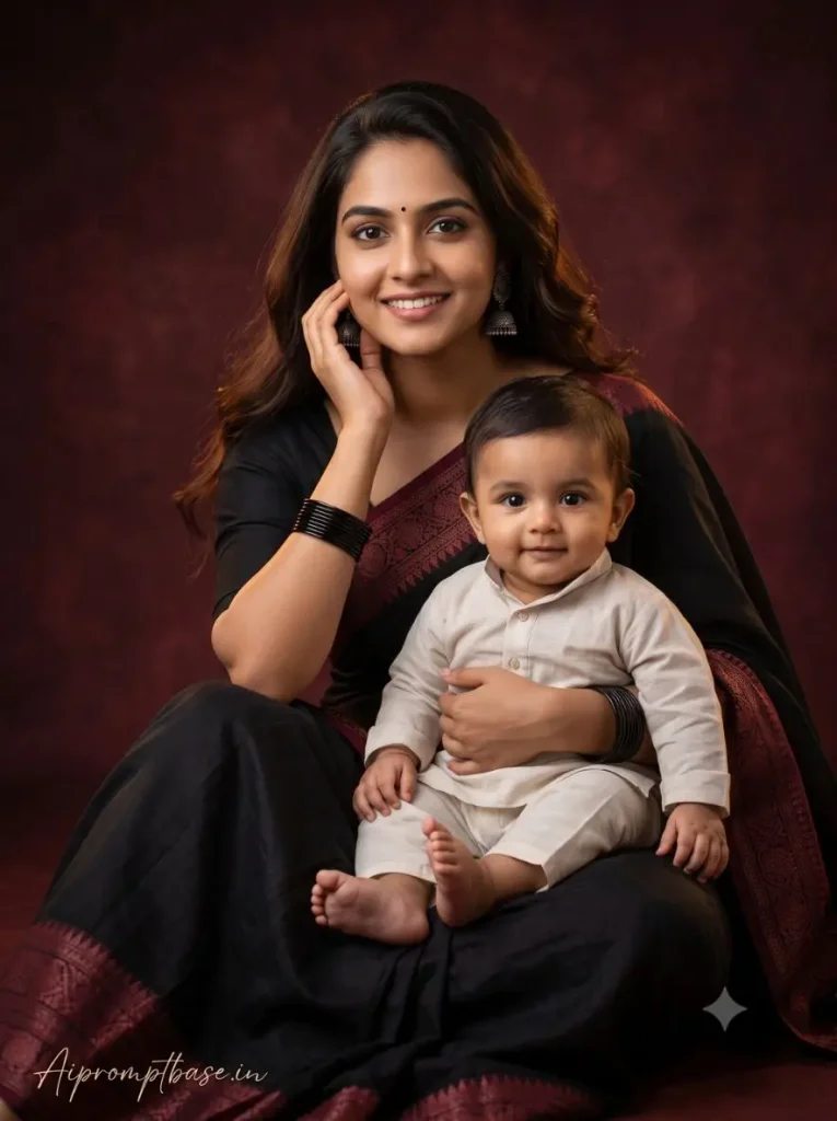 Mother and Baby AI Photo Editing Prompt