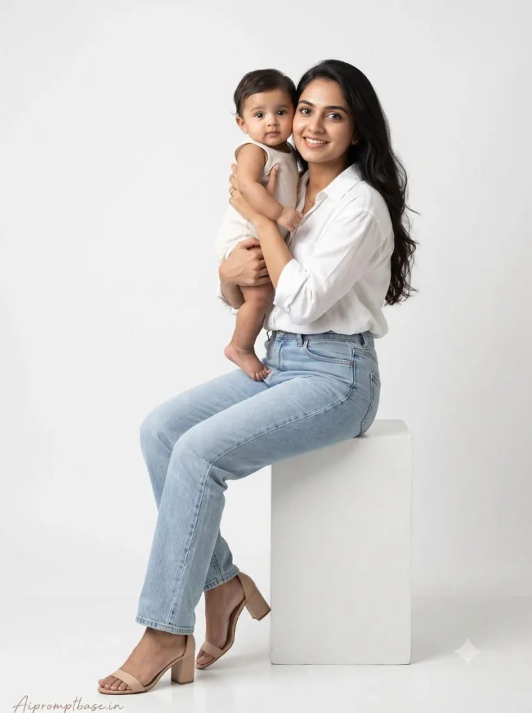 Mother and Baby AI Photo Editing Prompt
